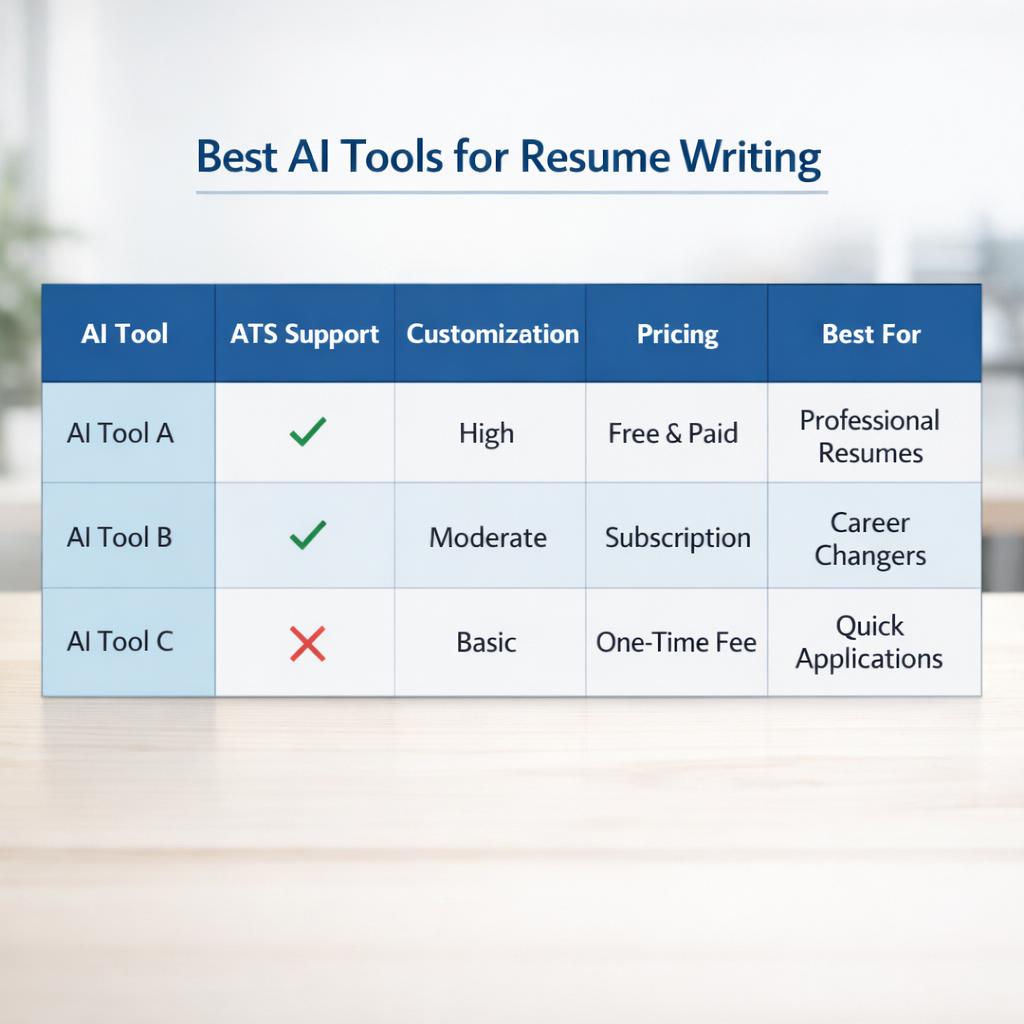 which ai is best for resume writing supporting image 1